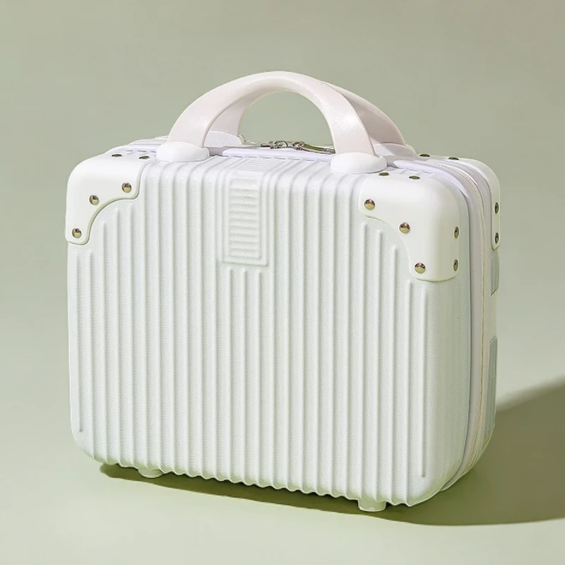 2024新款手提红色结婚箱化妆箱大容量收纳箱便携小行李箱伴手礼箱