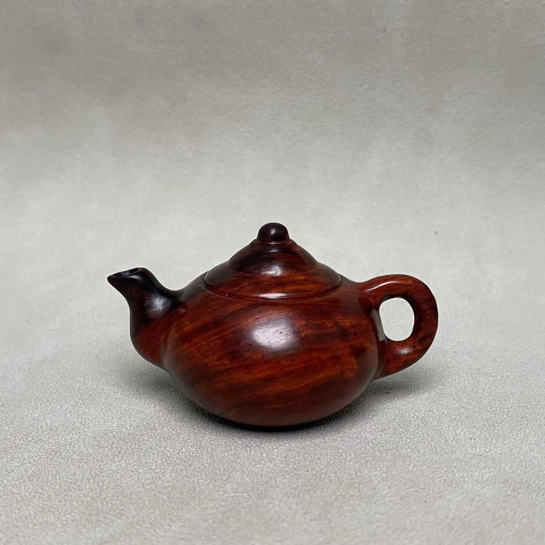 印度小叶紫檀把把壶胡麻将男士女士随身手把件木雕汽车挂件小摆件