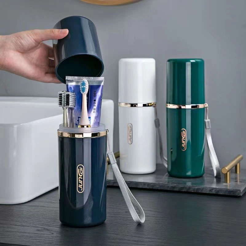 便携式多功能旅行洗漱杯牙缸简约螺纹接口出行必备旅行洗漱刷牙杯