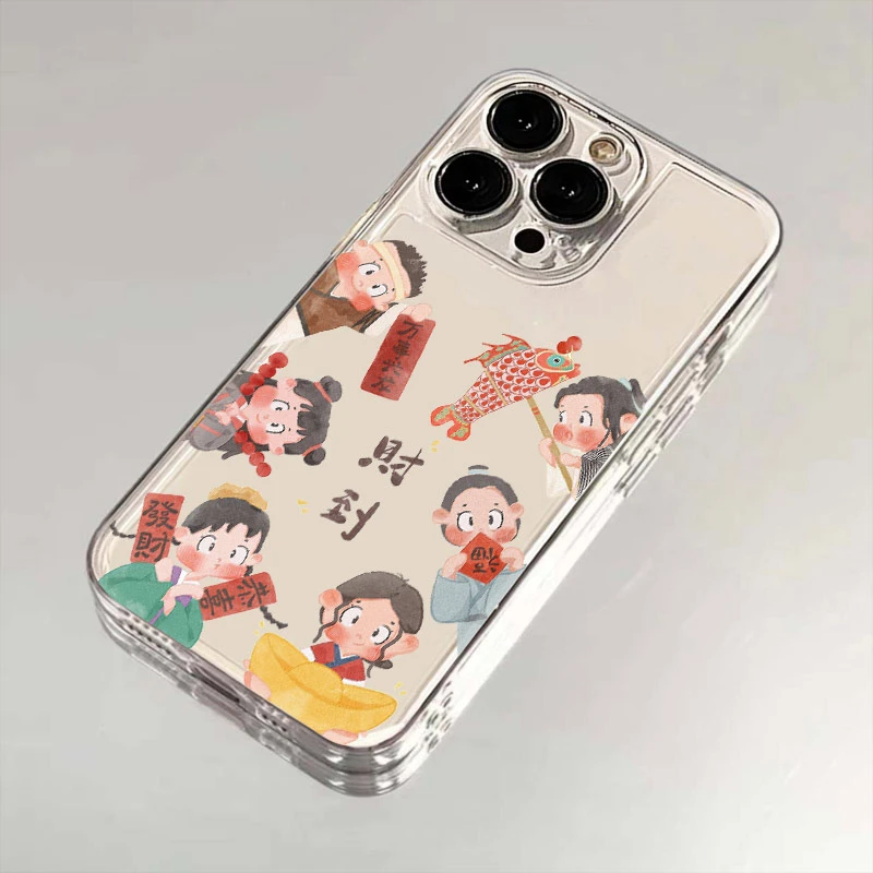 适用iphone15苹果卡通手机壳14promax软胶13pro透明12/11/xr/7p/8