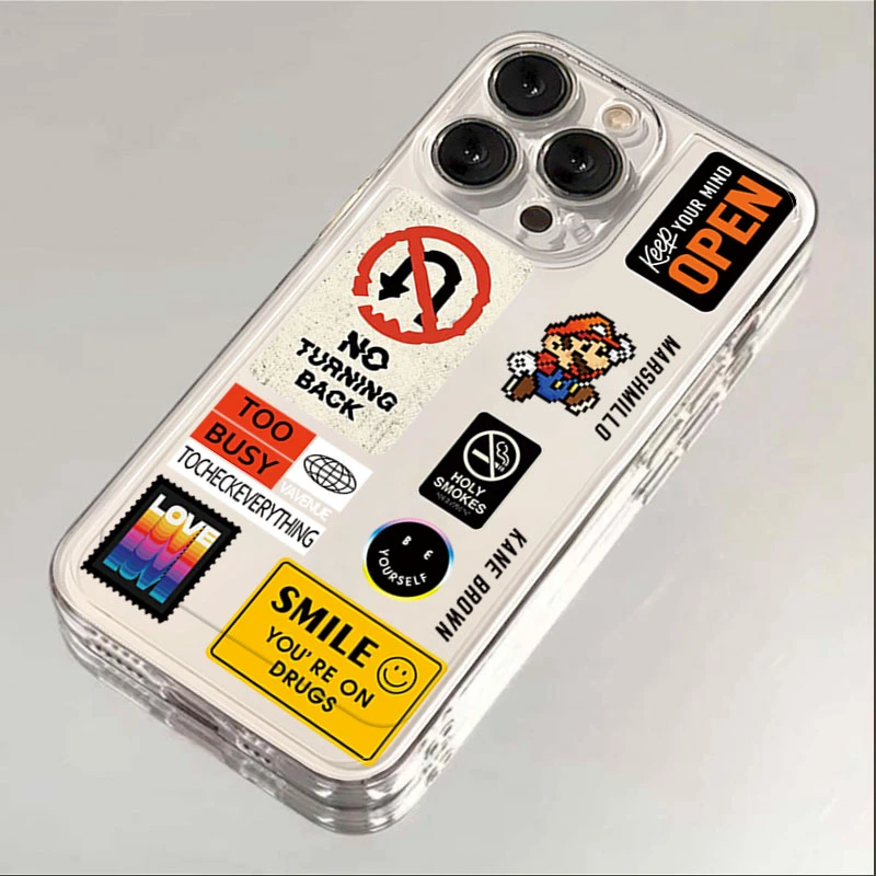 适用iphone15苹果卡通手机壳14promax软胶13pro透明12/11/xr/7p/8