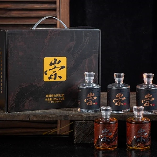 大陆公鸡崇酒礼盒混合装5瓶160ML53度160ML