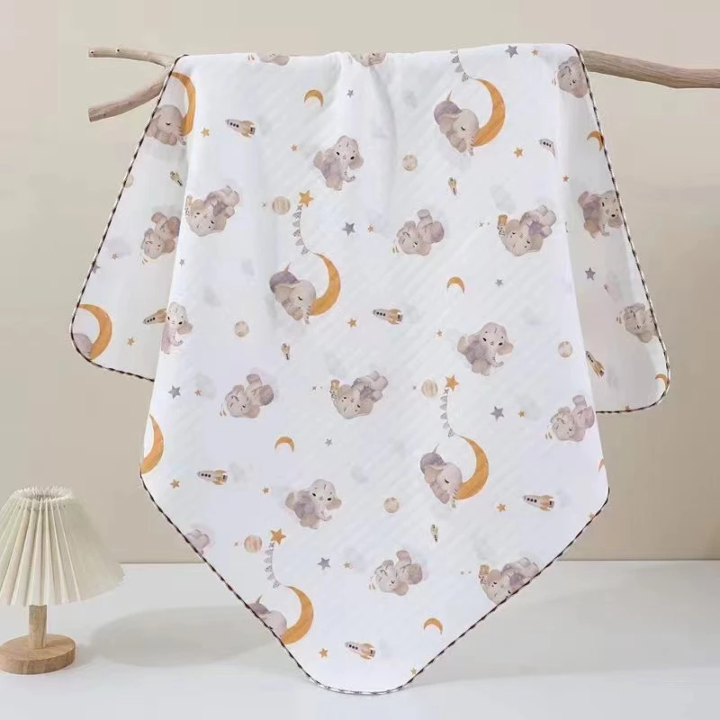 85*85cm夹棉包单纯棉宝宝超柔高密多功能四季加厚保暖透气包单