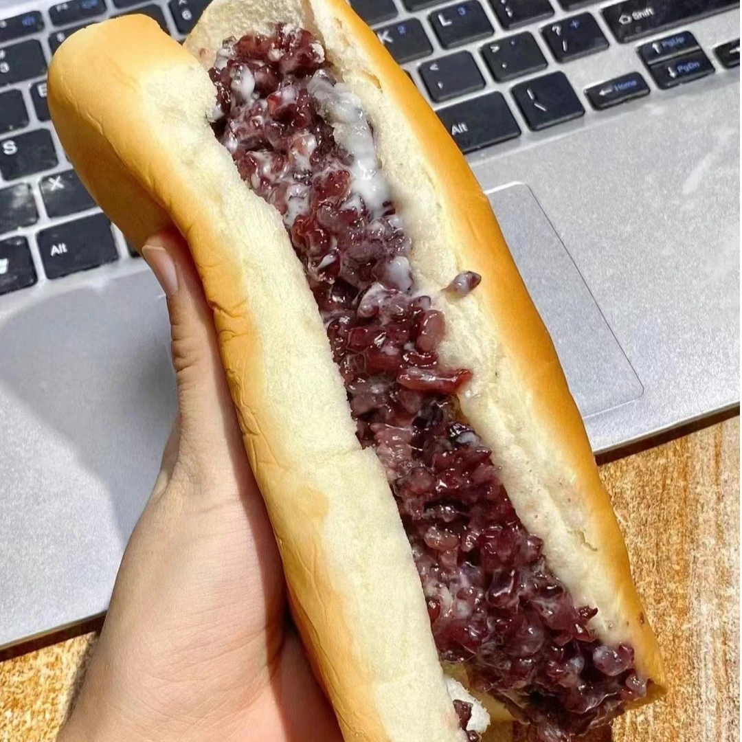 紫米奶酪棒面包早餐代餐爆浆夹心10条整箱/1100g新鲜香甜软糯