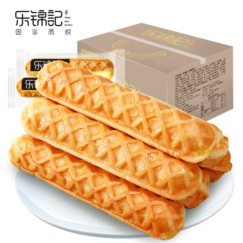 乐锦记 乳酪夹心手撕面包棒美味饱腹 早餐速食整箱19-20根XY