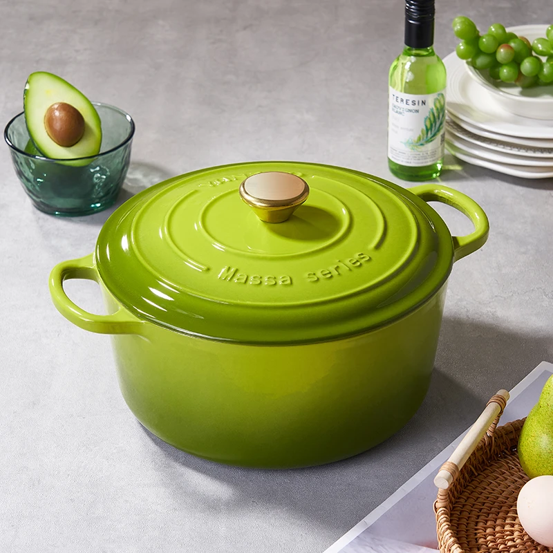 YANZAO/焱造铸铁珐琅锅24马萨系列汤锅（微）