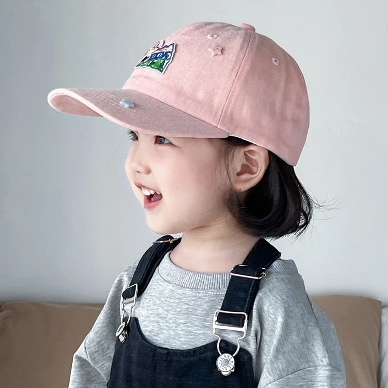 儿童帽子春秋遮阳百搭鸭舌帽男女童薄款韩系棒球帽宝宝冬季防风潮