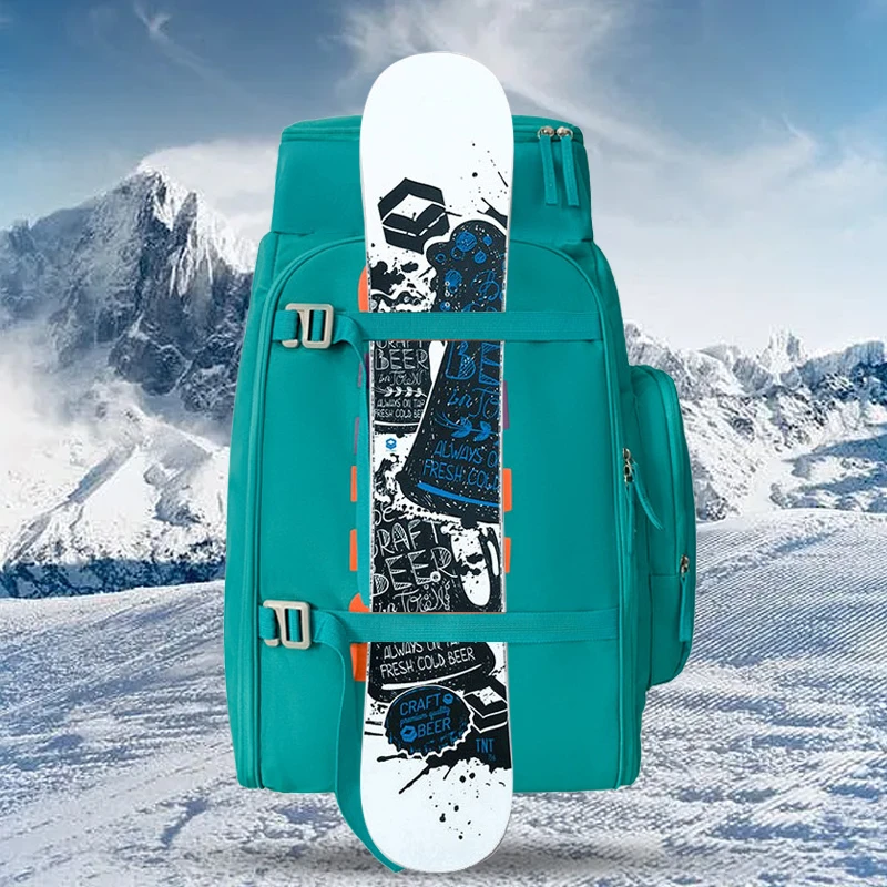 滑雪包双肩滑板背包黑单板干湿分离装备衣服收纳包大容量登山包升