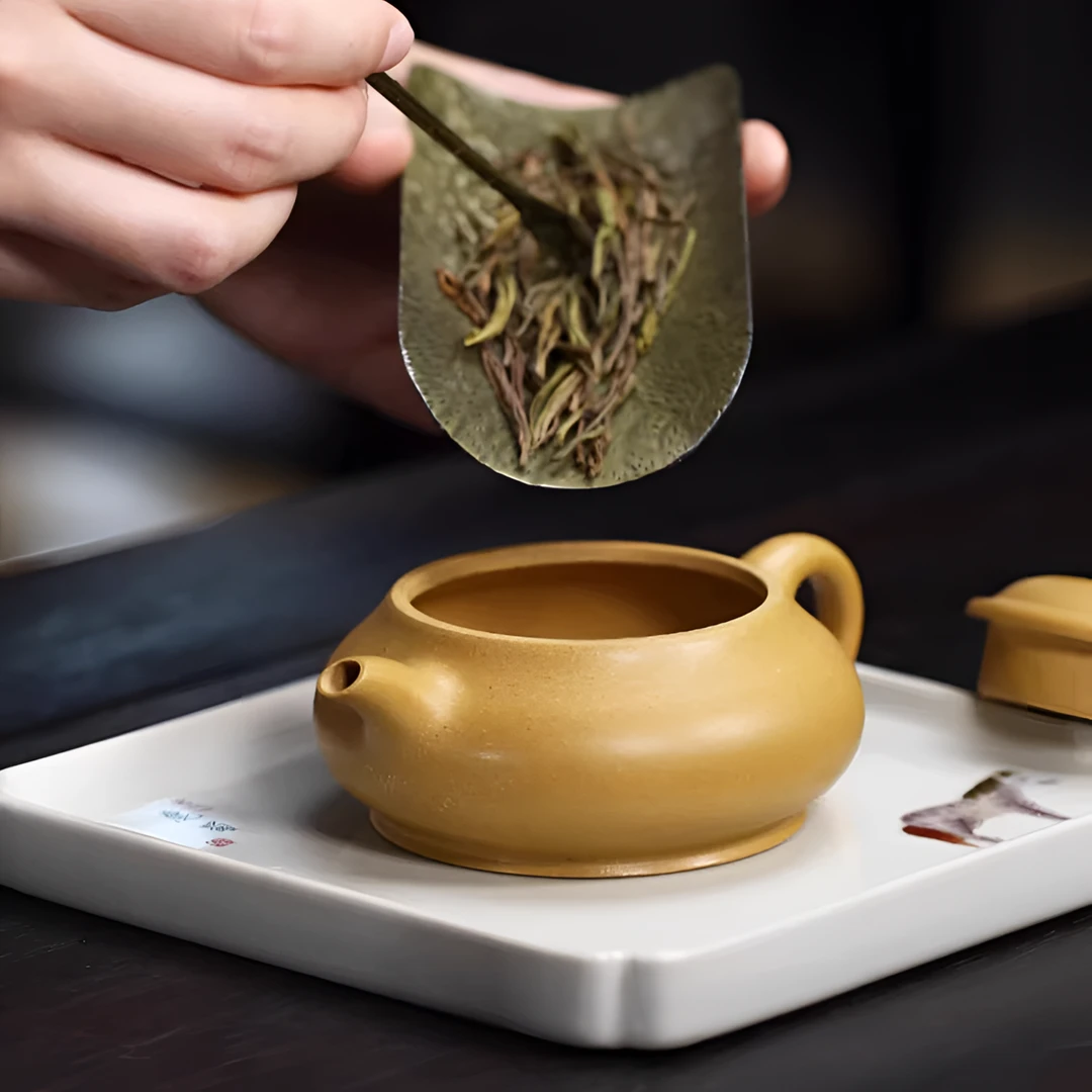 宜兴紫砂茶壶黄金段泥宣炉
