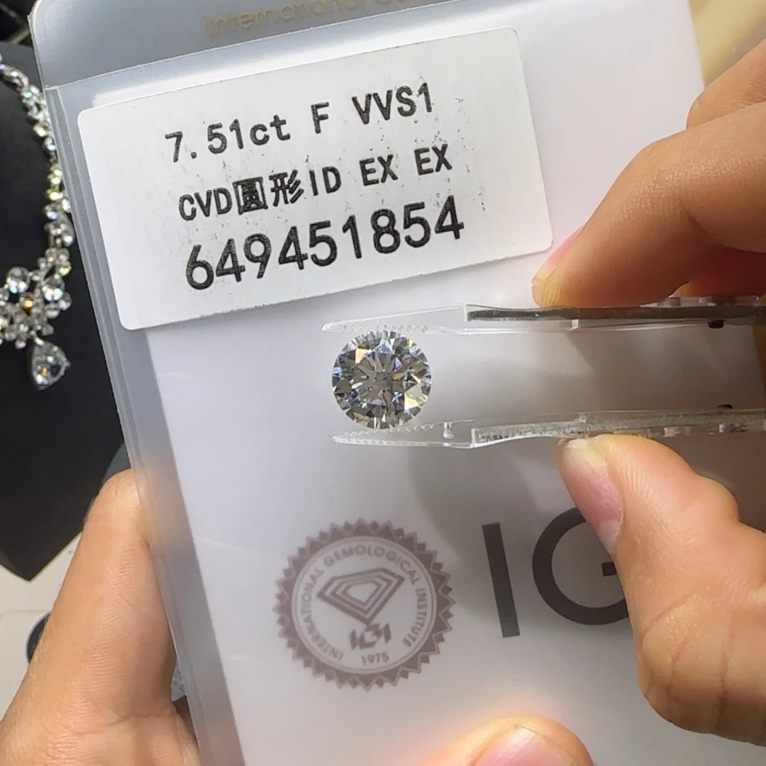 实验室培育钻石裸石未镶嵌萌*圆钻