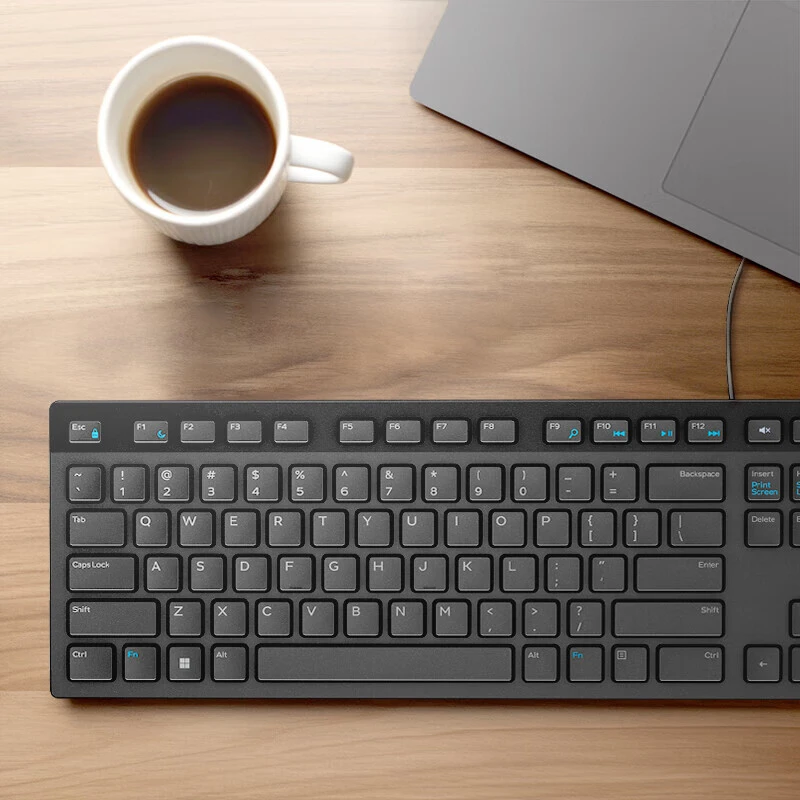 Dell/戴尔戴记严选KB216 黑色 全尺寸键盘 USB接口 办公 有线键盘