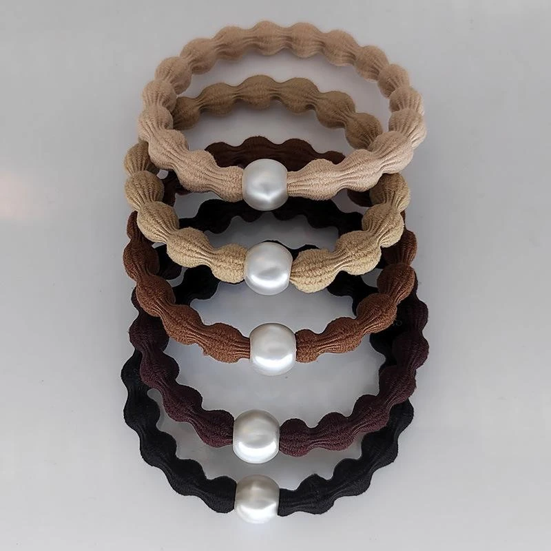 2025新款高弹力耐用不伤发豆豆发圈女扎高马尾无痕不伤发百搭简约