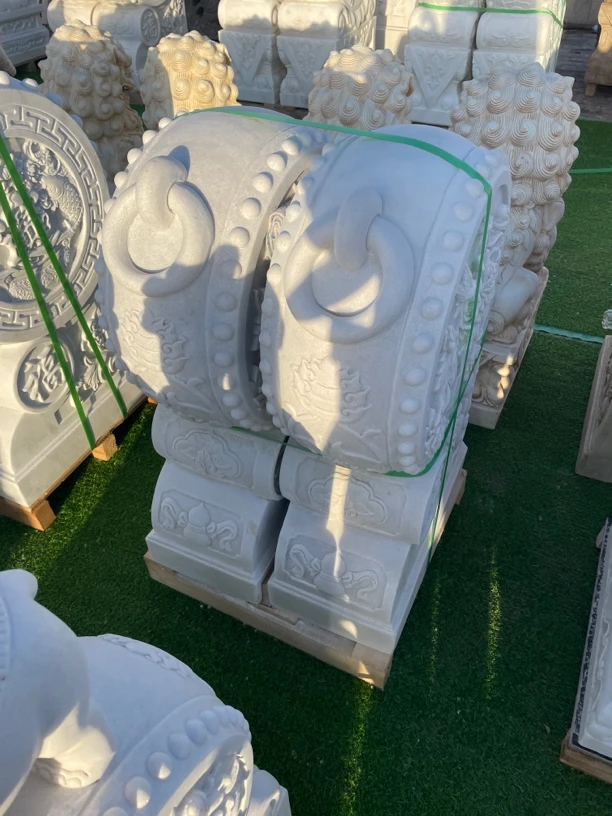 高80汉白玉花开福贵石鼓旺仕途旺事业