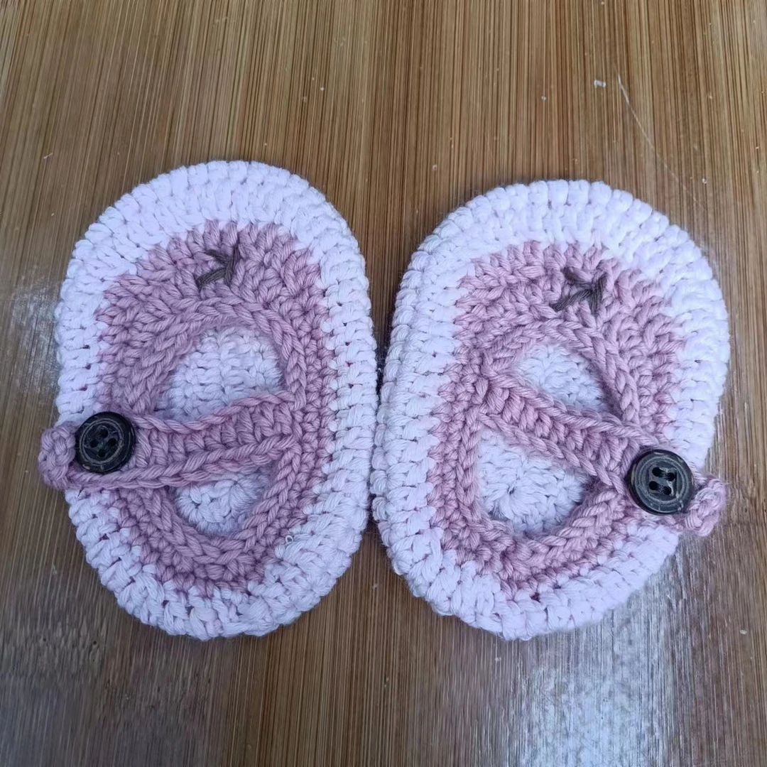 可爱新生儿宝宝鞋材料包