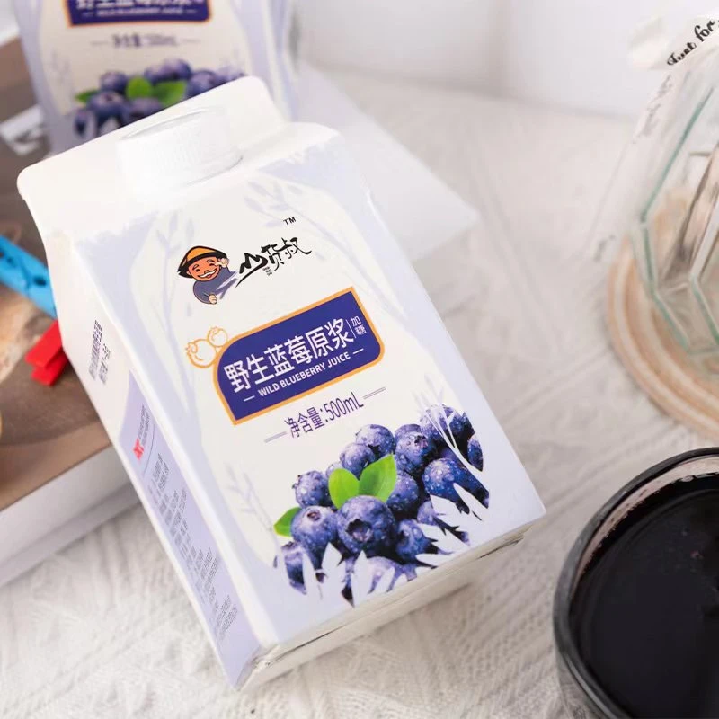 山货叔野生蓝莓原浆500ml 一比五兑水饮用
