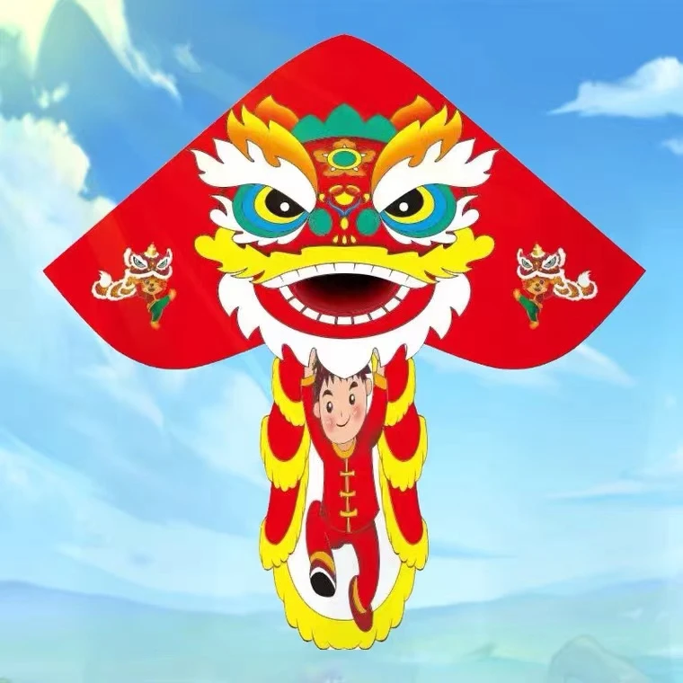 【1.4米少年舞狮到手即飞】醒狮2023新款易飞易操作高档礼品风筝