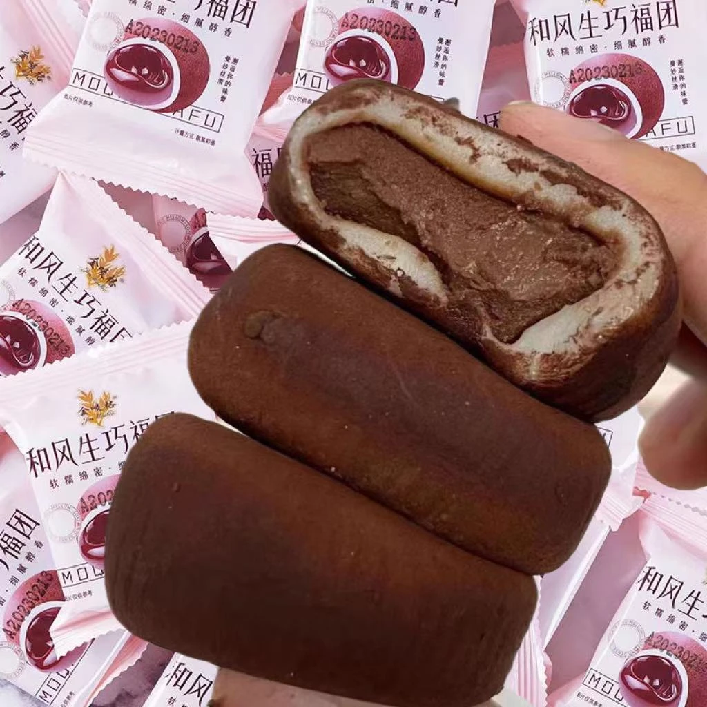 【新品】和风生巧大福网红巧克力福团雪媚娘脏脏团子糯米粒甜品散装