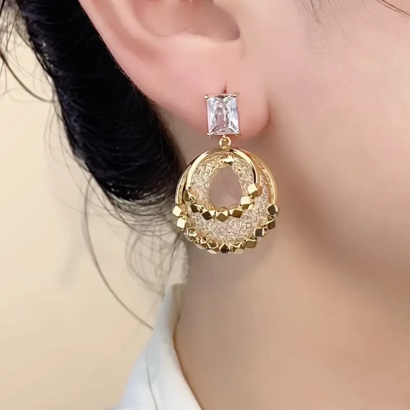 925银针耳饰 气质时尚轻奢百搭精致耳环J240