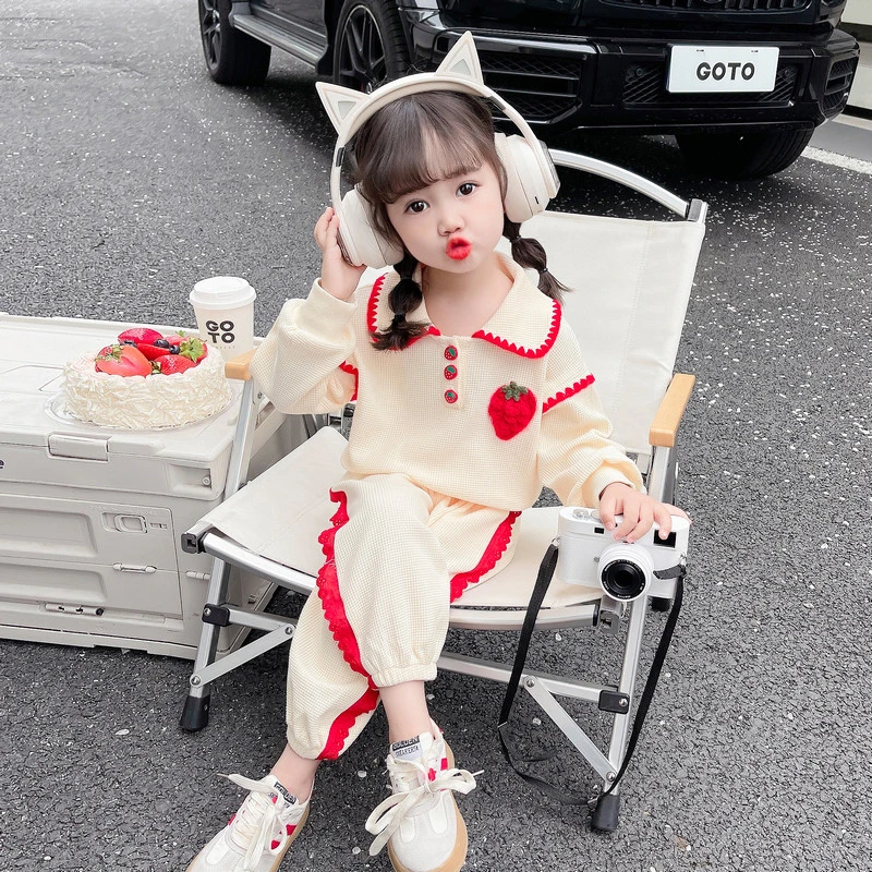 巴拉巴拉女童秋装2023新款套装洋气儿童装时髦运动女宝宝秋冬季网
