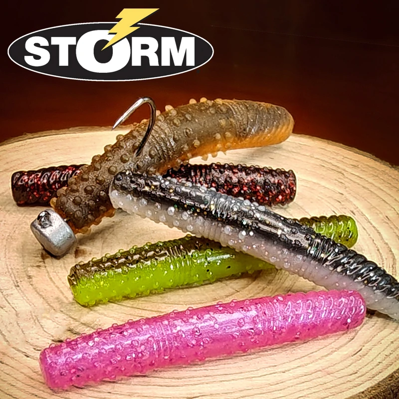 STORM世尊浮水棒棒虫TPE黑坑软饵内德钓组路亚饵