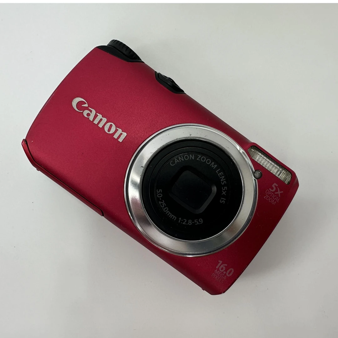 95新 Canon/佳能 A3300IS 1600万像素5倍光学变焦复古红CCD