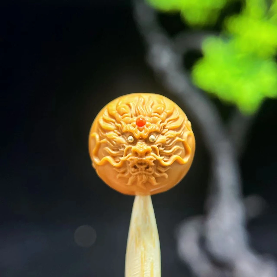 猴头核桃 1.7镶嵌龙单粒 文玩单粒