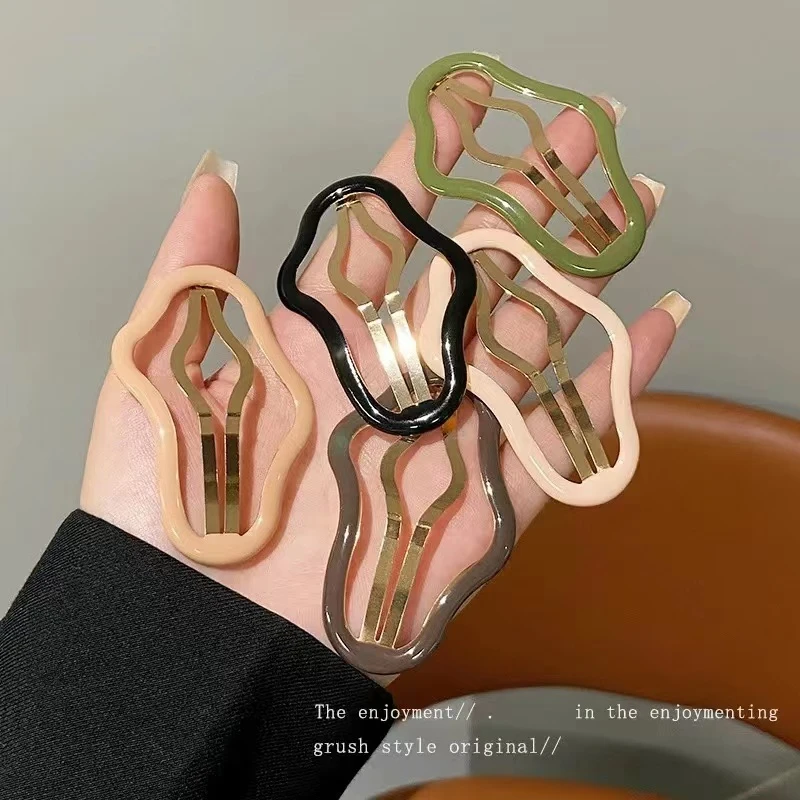 非金属发饰 loopy发夹镂空云朵碎发夹网红bb夹ins前额刘海夹发卡