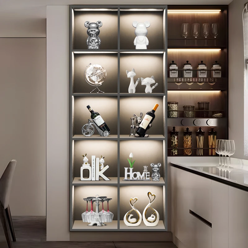 A790高级装饰柜摆件套装 电视柜酒柜简约搭配高档轻奢酒柜装饰品