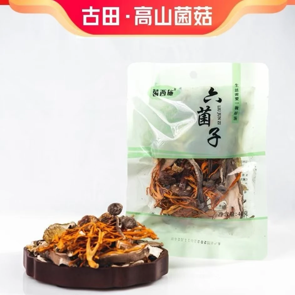 菌汤包煲汤材料六菌子组合装40g*1袋