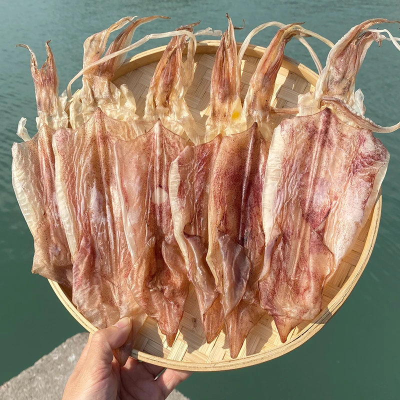 【大鱿鱼干】广东汕尾鱿鱼干 1斤11-13条装烧烤炒菜淡晒鱿鱼干 潮汕