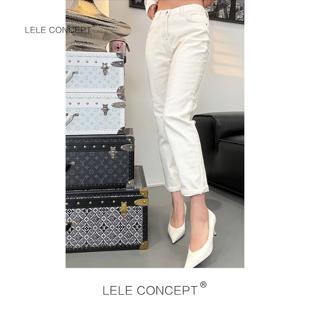 LELE CONCEPT|【丽】新款净版轻奢都市百搭气质款烟筒裤K0272