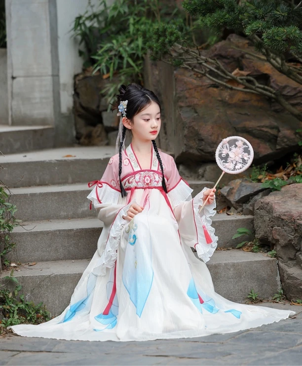 汉服女童古风日常襦裙夏季仙气飘逸