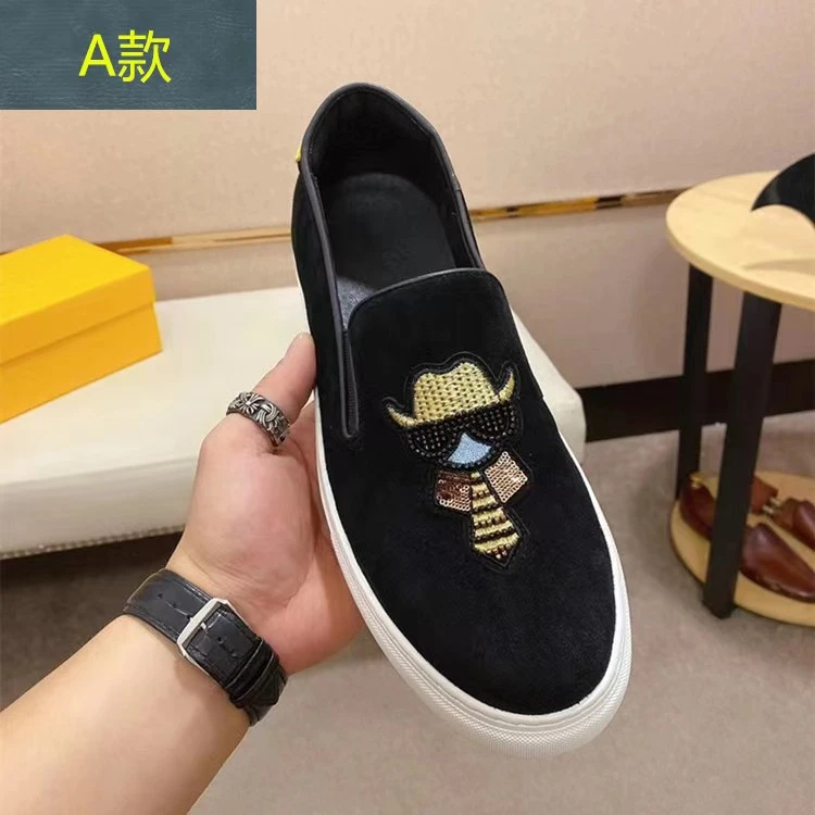 轻奢高品质男士豆豆鞋爆款春秋潮流百搭男士透气牛皮乐福鞋板鞋