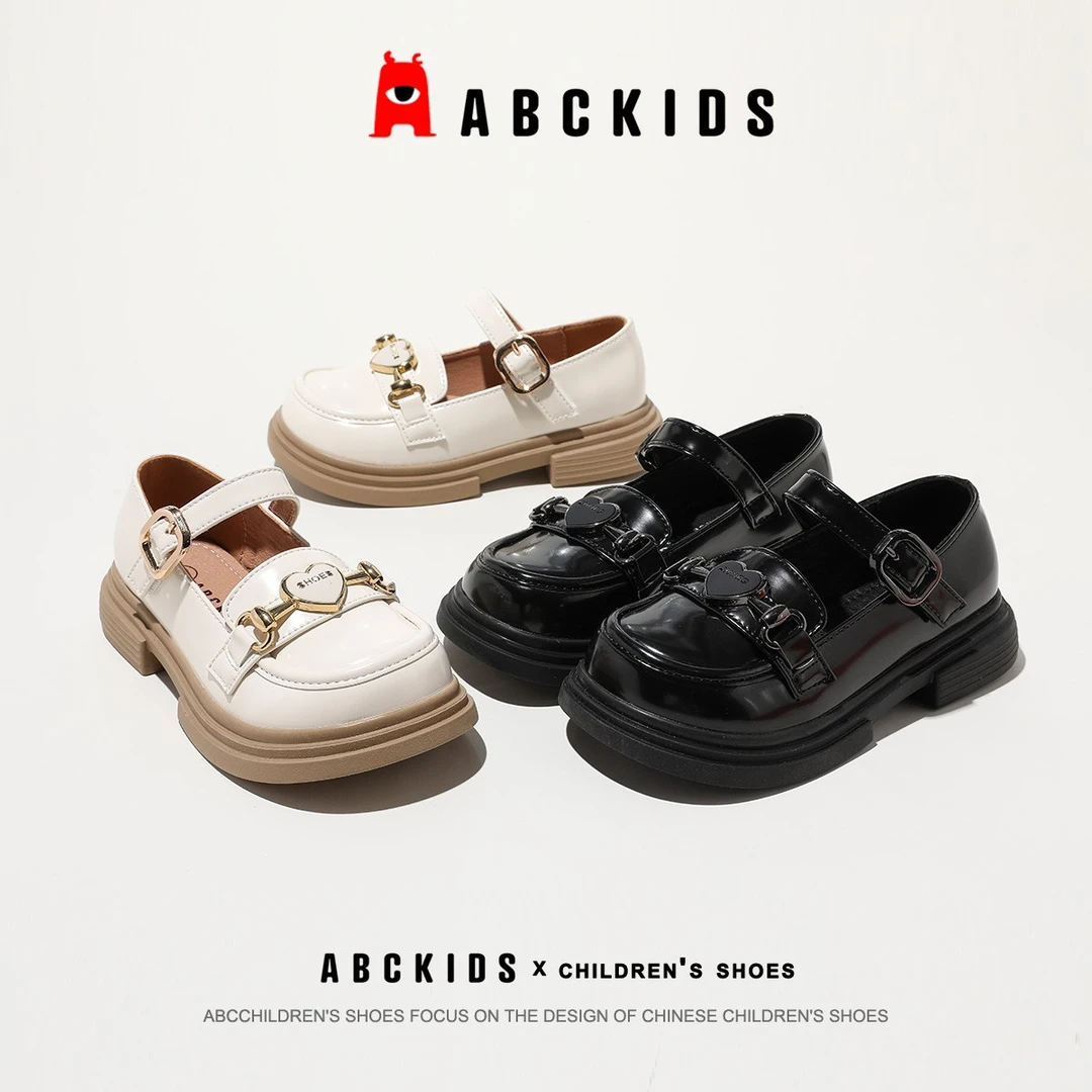 Abckids品牌童鞋女宝福利公主鞋小皮鞋时尚耐磨百搭升级