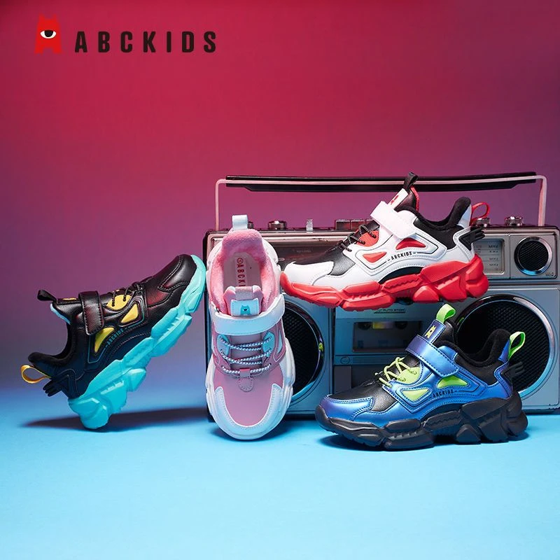 Abckids【华姐专属】儿童鞋男童新款保暖加绒二棉鞋女童运动鞋子潮
