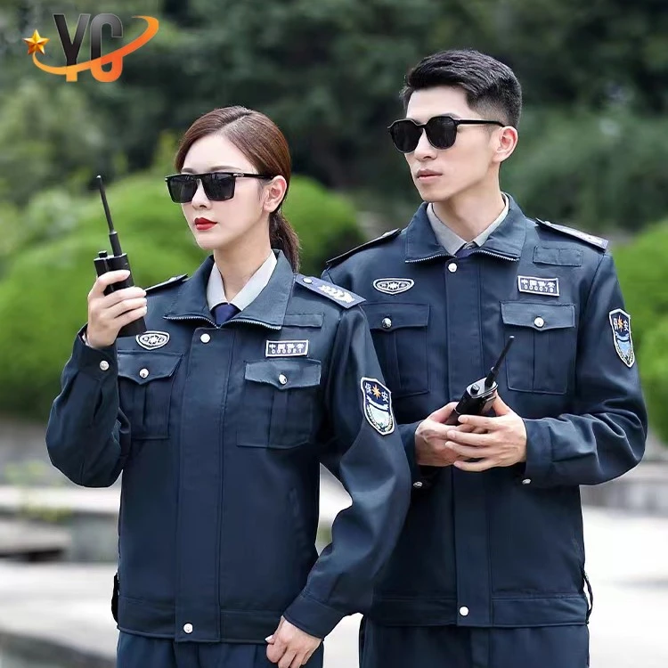 2011新式贡墨绿保安服春秋装物业安保服男女春秋执勤制服套装