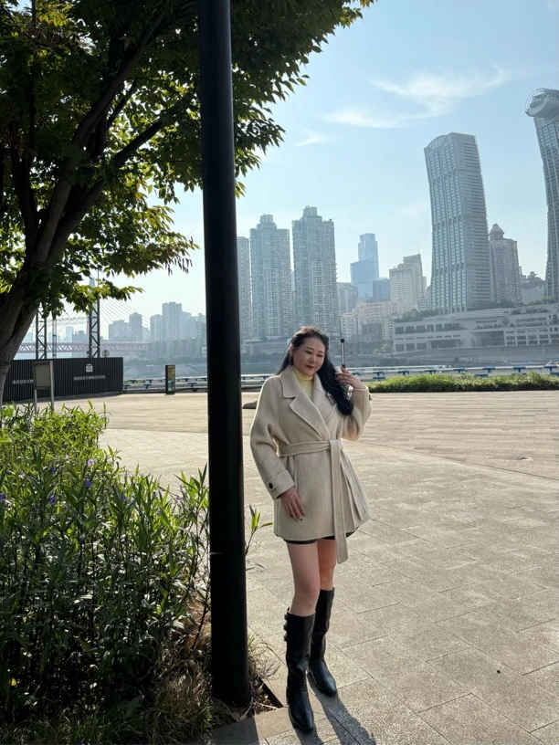 【8811】利利姐秋冬新款双面羊毛大衣小浴袍