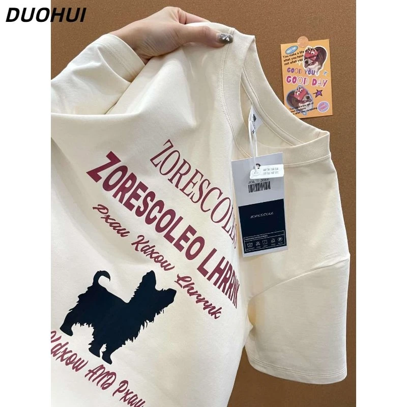 短袖T恤学生百搭（非T恤）夏季宽松印花