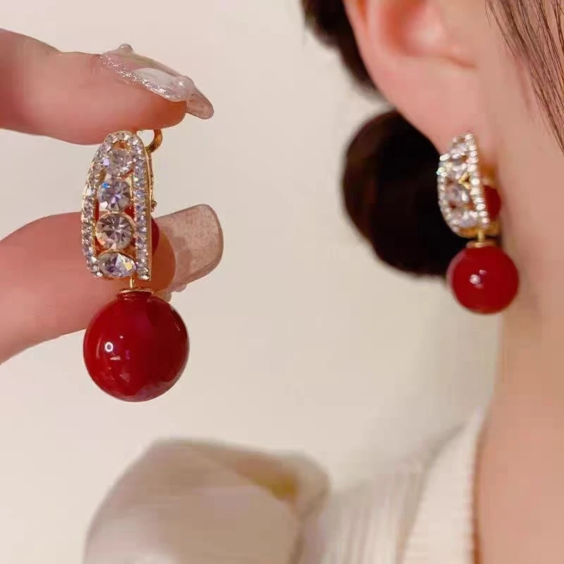 非金属仿珍珠耳饰 气质百搭耳饰 e064