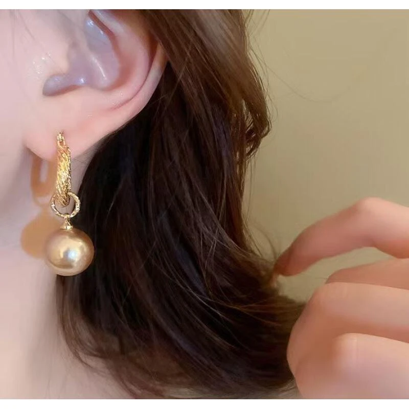 非金属仿珍珠耳饰 时尚气质百搭简约耳环e463