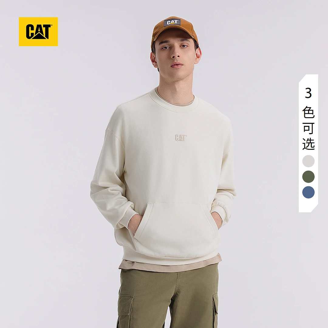 CAT卡特25春夏新品男士户外休闲风格套头圆领卫衣W1783