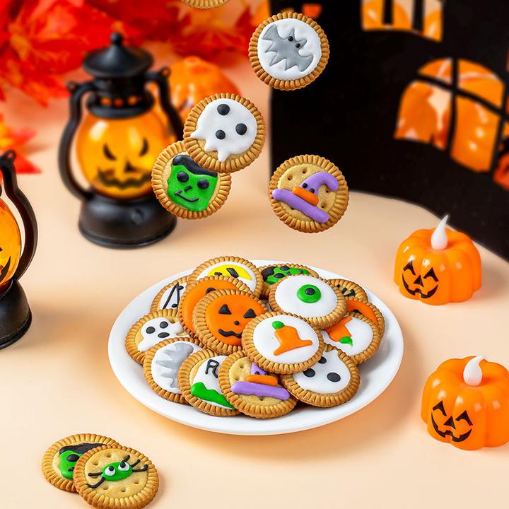 万圣节卡通小饼干可爱高颜值搞怪网红礼物独立包装聚会手工零食