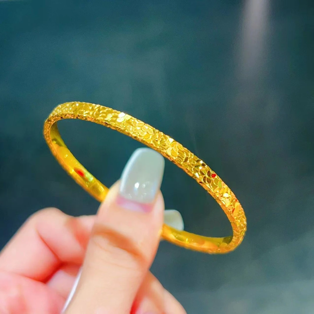 【新美源】足金999   时尚百搭 碎碎冰手镯