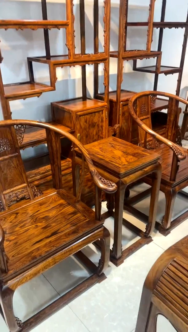 【闪购商品】木皇宫椅三件套皇宫椅