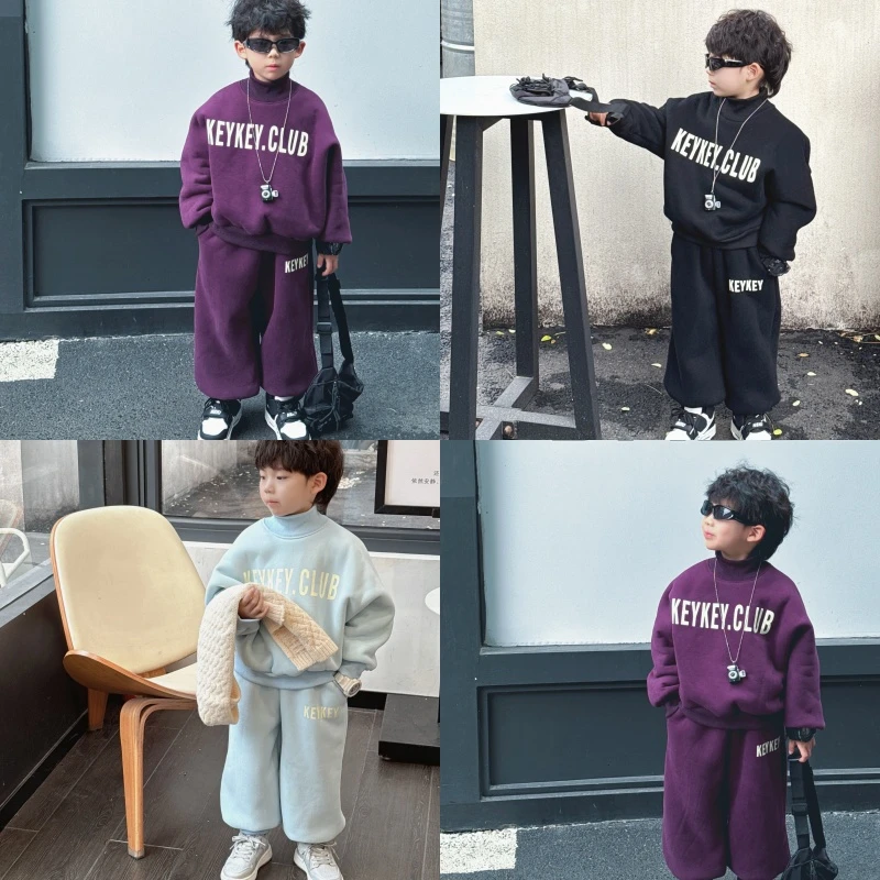 【keykey】羊驼绒连袖校园套装 百搭实穿王 必入款洋气儿童kky501