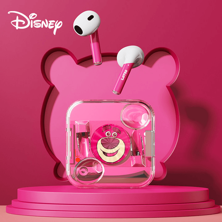 Disney/迪士尼蓝牙耳机透明入耳式可爱卡通无线运动游戏手机通用g