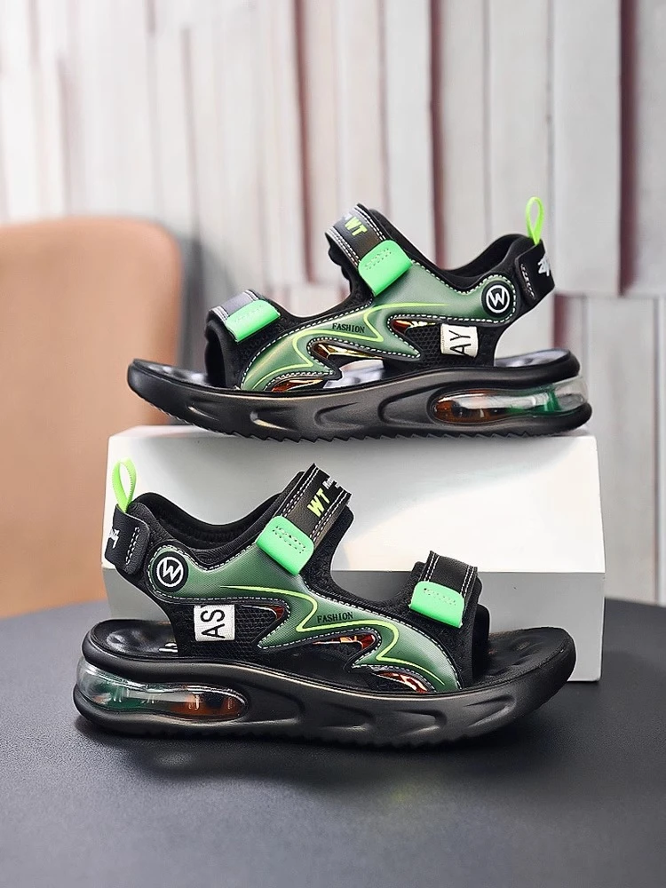 ABC 男童气垫凉鞋夏季2024新款儿童运动沙滩鞋中大童防滑男孩轻便