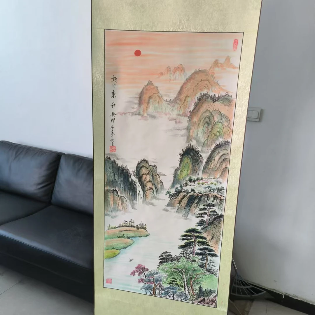 【张大庆】专属挂饰装饰国画牡丹山水