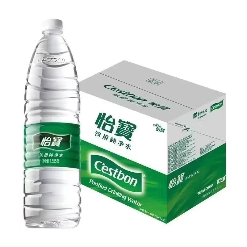 怡宝饮用纯净水饮料1.555升*12支/箱夏日必备饮品