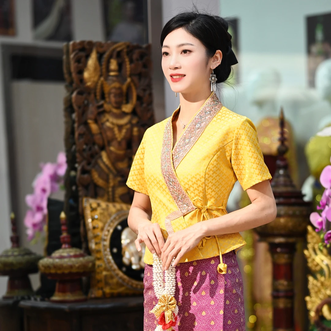 隋金金云南少数民族服饰西双版纳傣族服饰民族风服饰女装今年新款